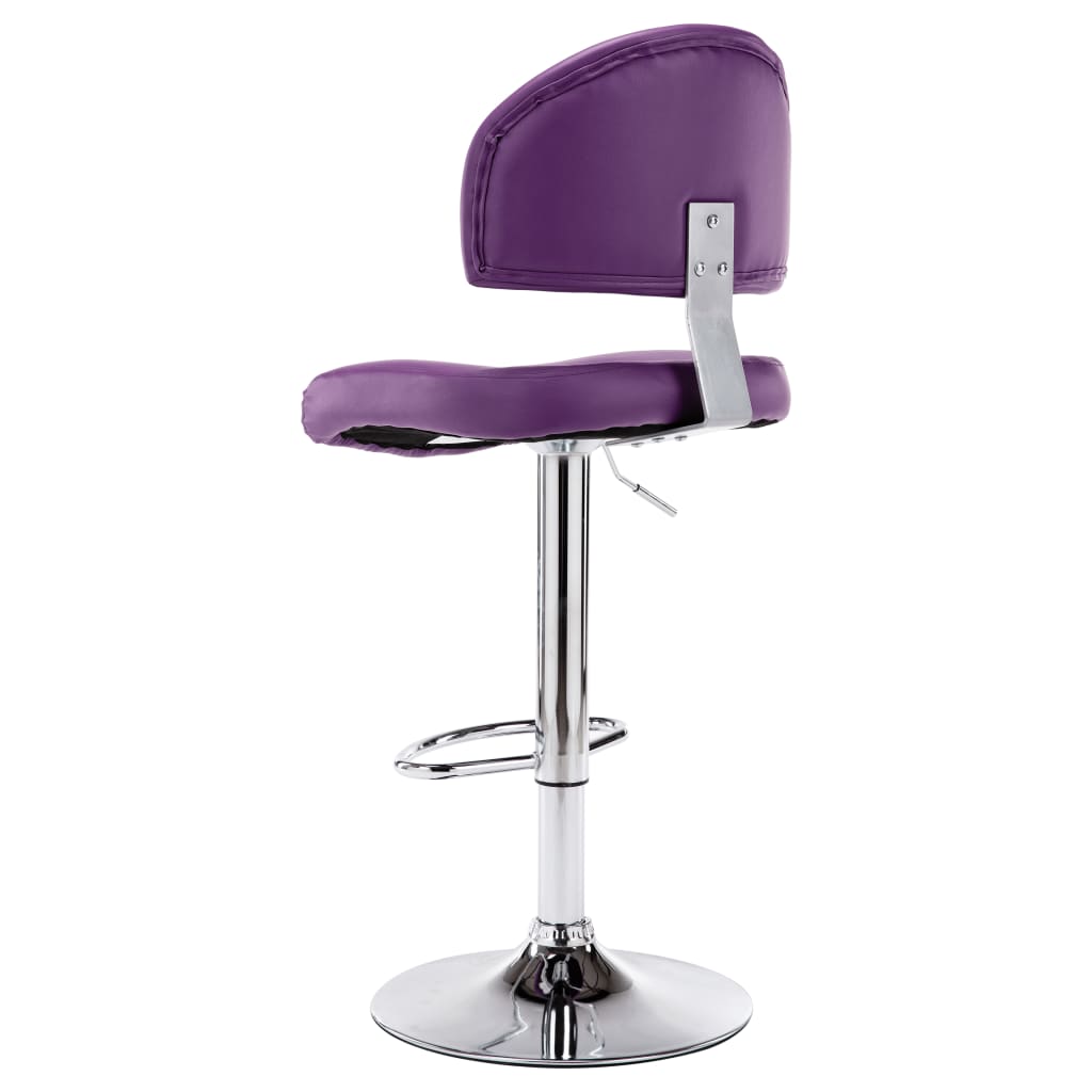 vidaXL Scaun de bar, violet, piele ecologică vidaXL Scaun de bar, violet, piele ecologică