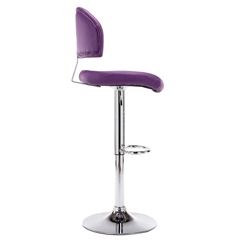 vidaXL Scaun de bar, violet, piele ecologică vidaXL Scaun de bar, violet, piele ecologică