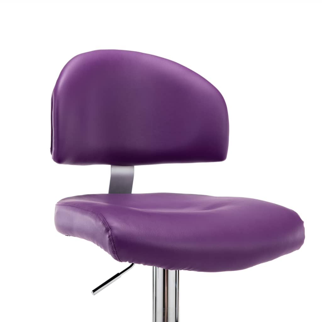 vidaXL Scaun de bar, violet, piele ecologică vidaXL Scaun de bar, violet, piele ecologică