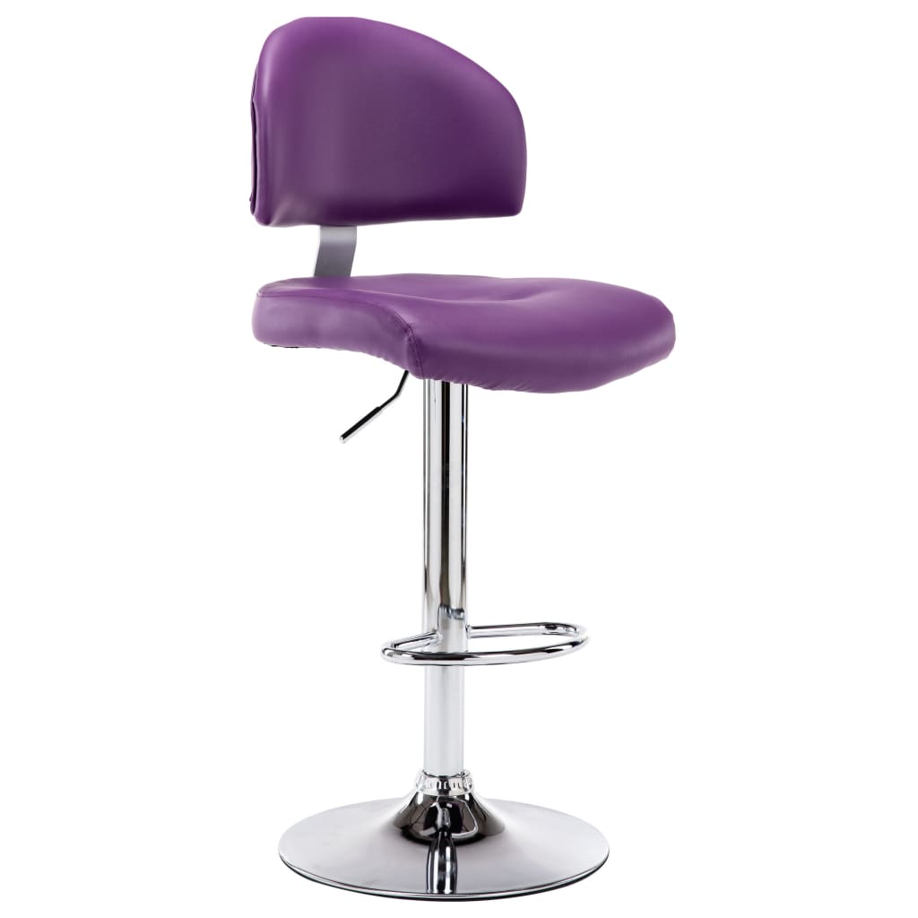 vidaXL Scaun de bar, violet, piele ecologică vidaXL Scaun de bar, violet, piele ecologică