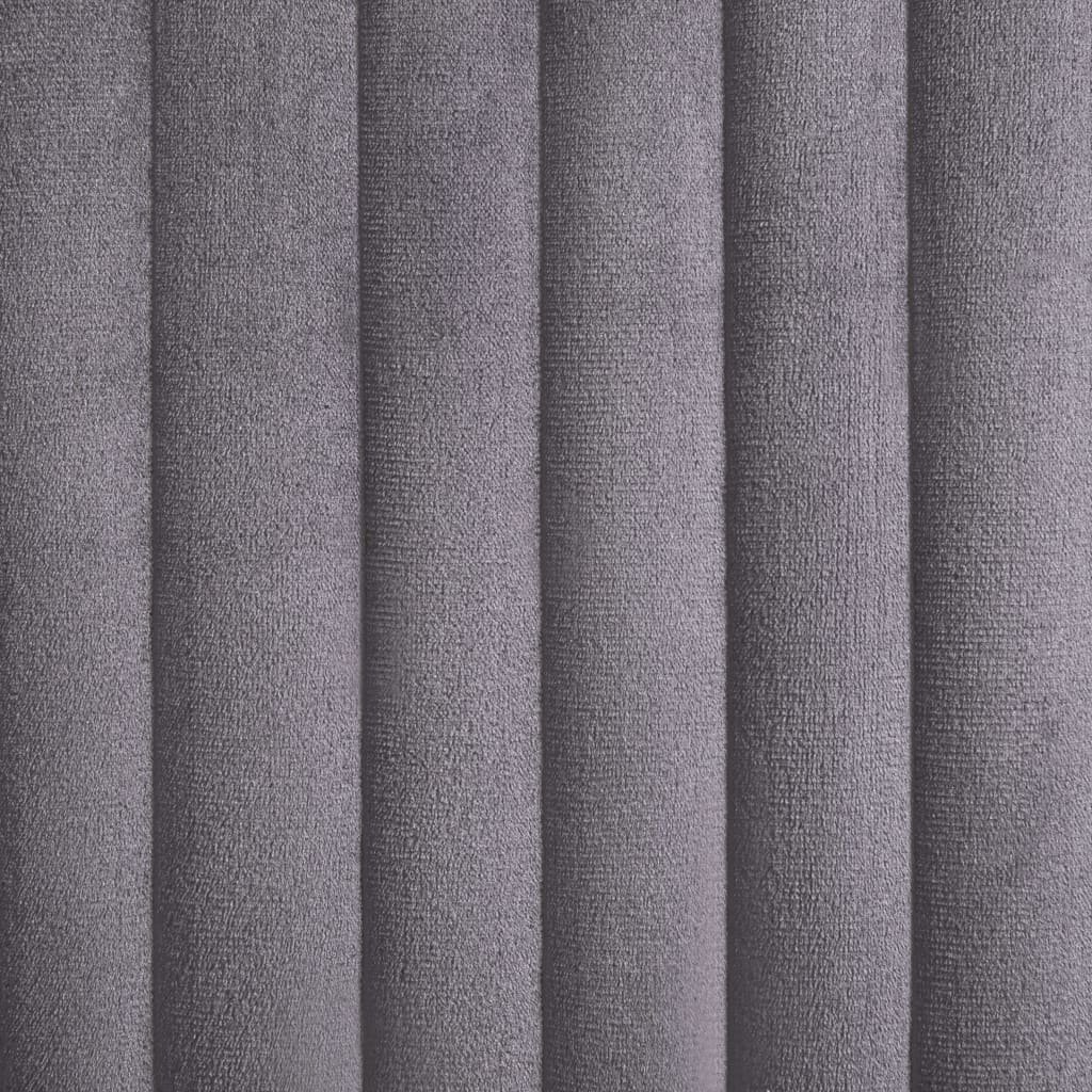 vidaXL Scaune de bucătărie, 2 buc., gri, catifea vidaXL Scaune de bucătărie, 2 buc., gri, catifea