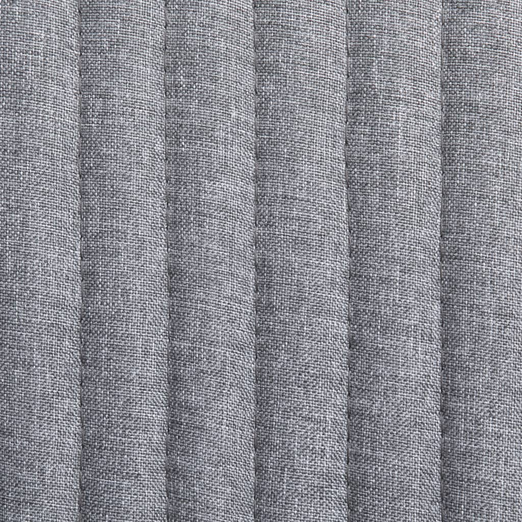 vidaXL Scaune de bucătărie, 2 buc., gri deschis, material textil vidaXL Scaune de bucătărie, 2 buc., gri deschis, material textil