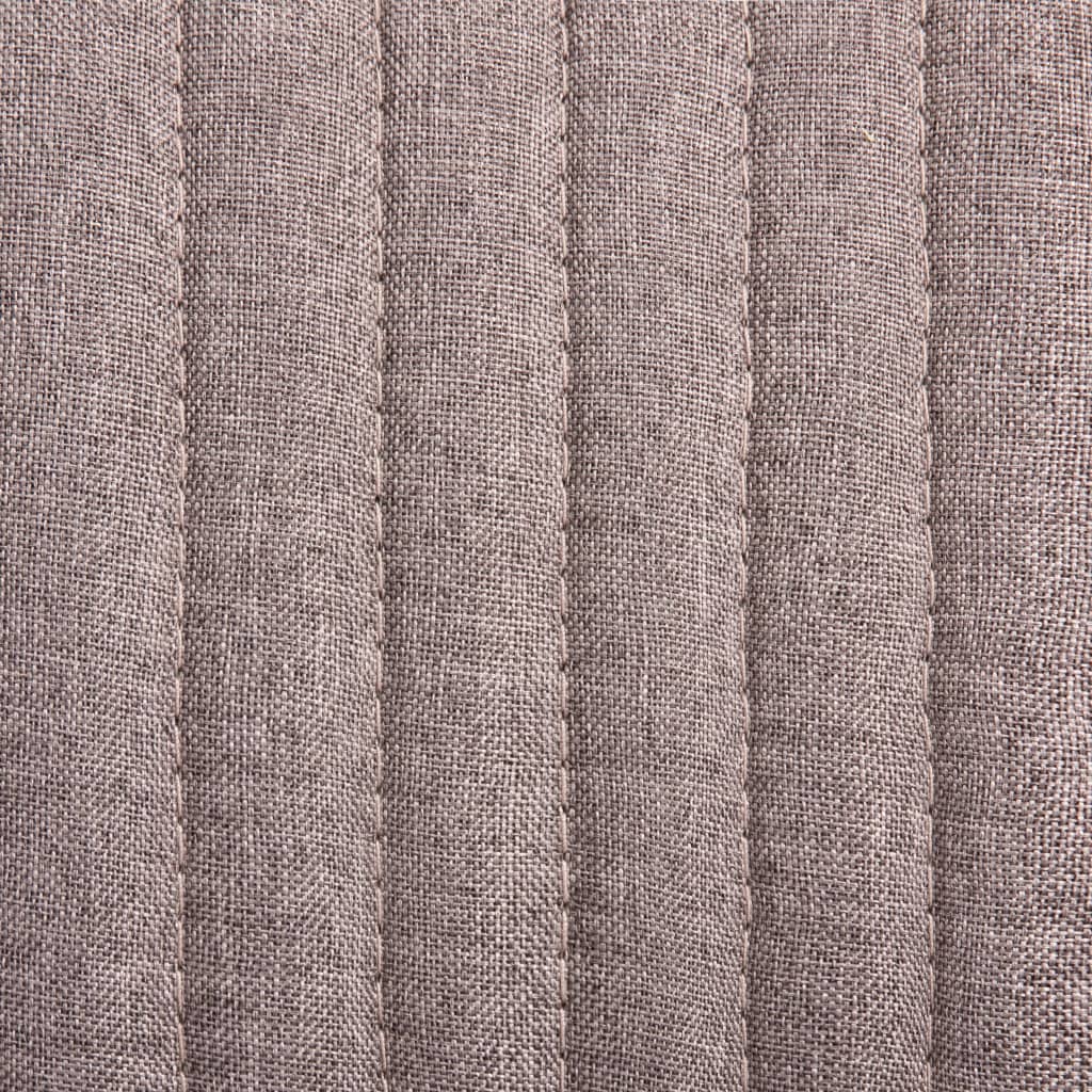 vidaXL Scaune de bucătărie, 2 buc., gri taupe, material textil vidaXL Scaune de bucătărie, 2 buc., gri taupe, material textil