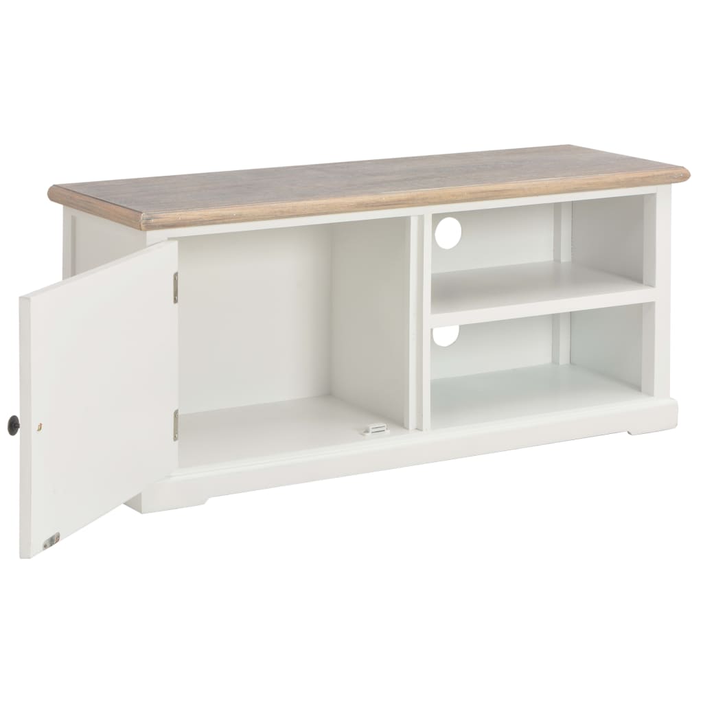 vidaXL Comodă TV, alb, 90x30x40 cm, lemn vidaXL Comodă TV, alb, 90x30x40 cm, lemn