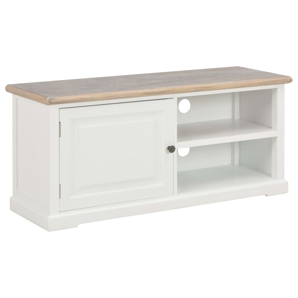 vidaXL Comodă TV, alb, 90x30x40 cm, lemn vidaXL Comodă TV, alb, 90x30x40 cm, lemn