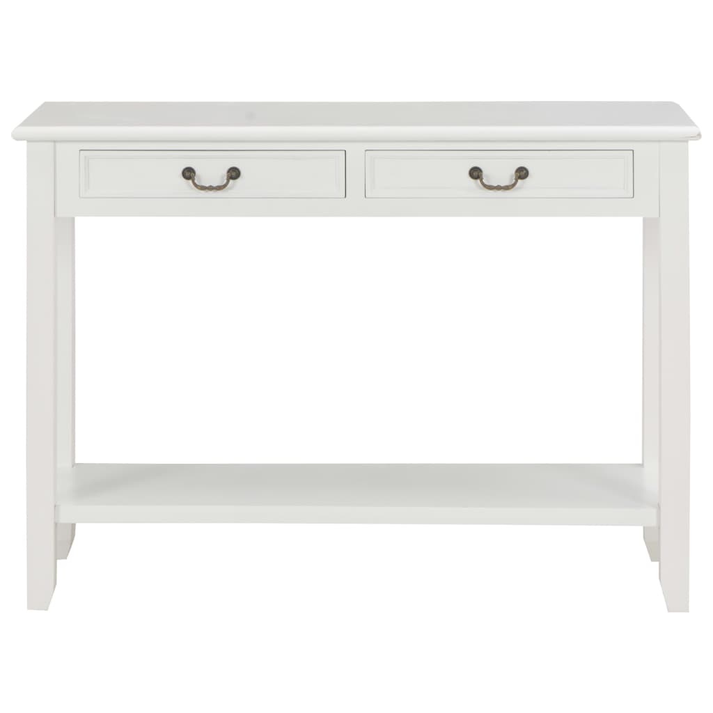 vidaXL Masă consolă, alb, 110 x 35 x 80 cm, lemn vidaXL Masă consolă, alb, 110 x 35 x 80 cm, lemn