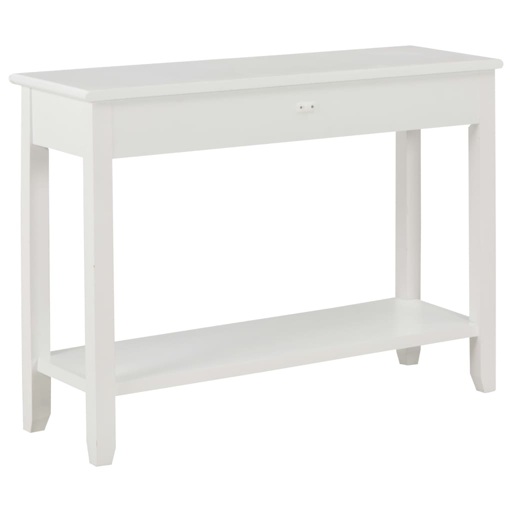 vidaXL Masă consolă, alb, 110 x 35 x 80 cm, lemn vidaXL Masă consolă, alb, 110 x 35 x 80 cm, lemn