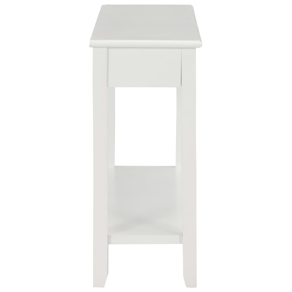 vidaXL Masă consolă, alb, 110 x 35 x 80 cm, lemn vidaXL Masă consolă, alb, 110 x 35 x 80 cm, lemn