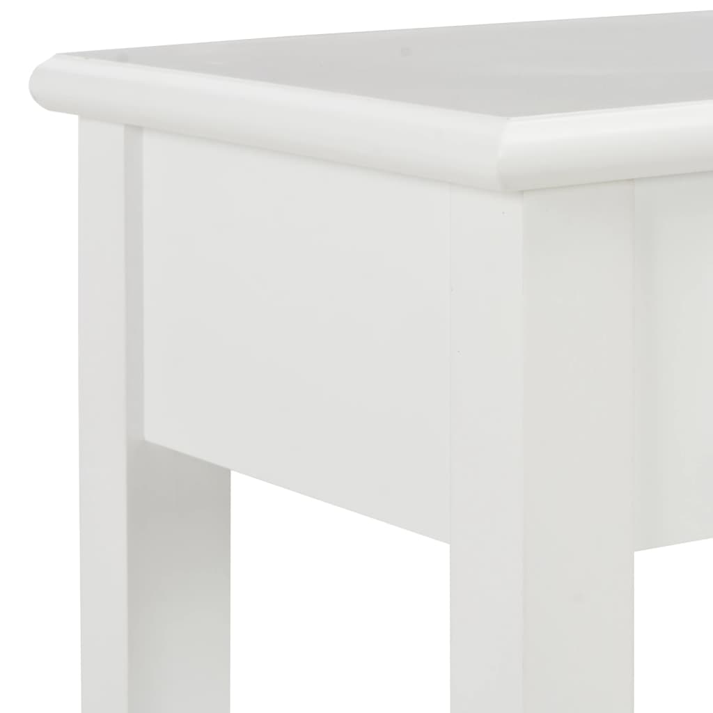 vidaXL Masă consolă, alb, 110 x 35 x 80 cm, lemn vidaXL Masă consolă, alb, 110 x 35 x 80 cm, lemn