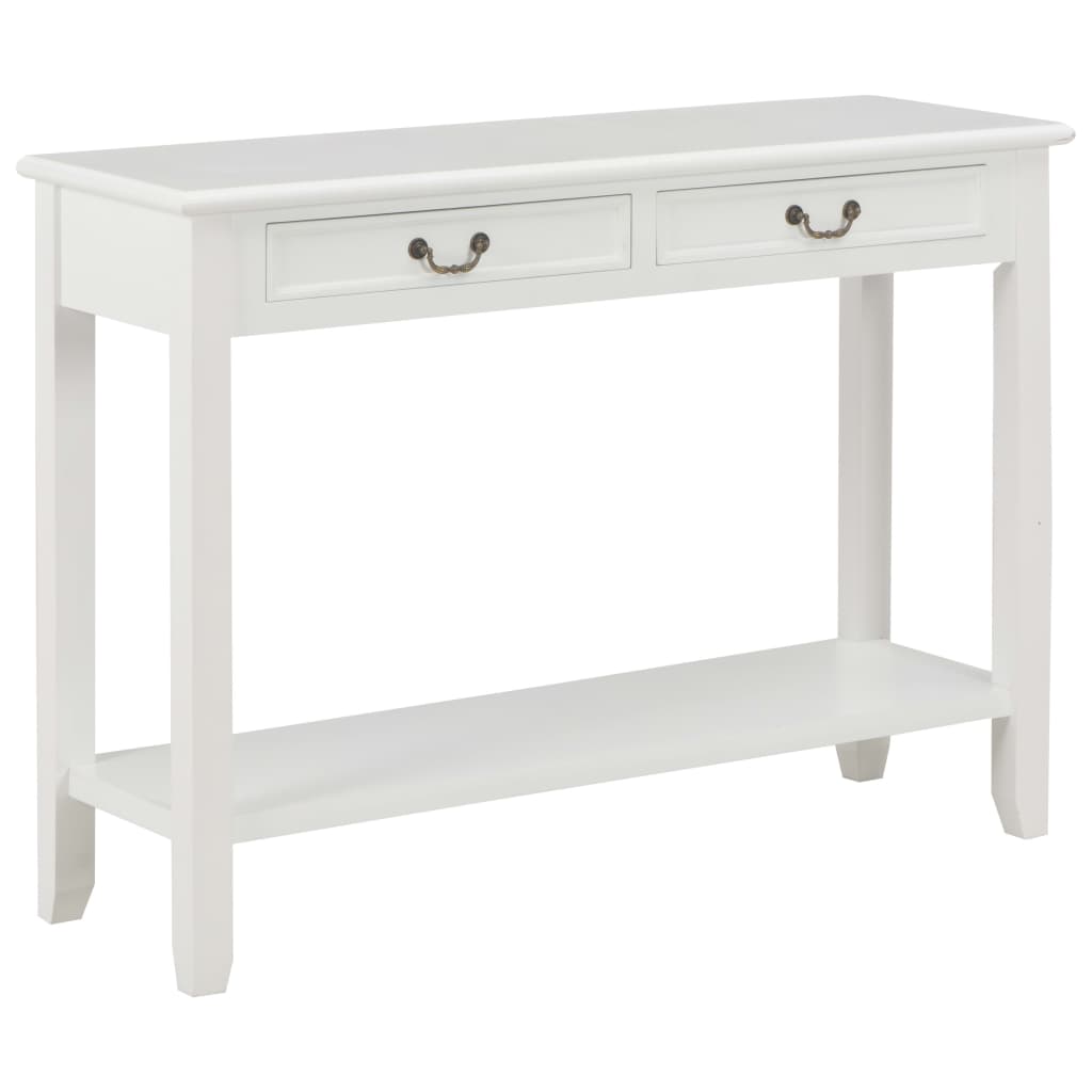 vidaXL Masă consolă, alb, 110 x 35 x 80 cm, lemn vidaXL Masă consolă, alb, 110 x 35 x 80 cm, lemn