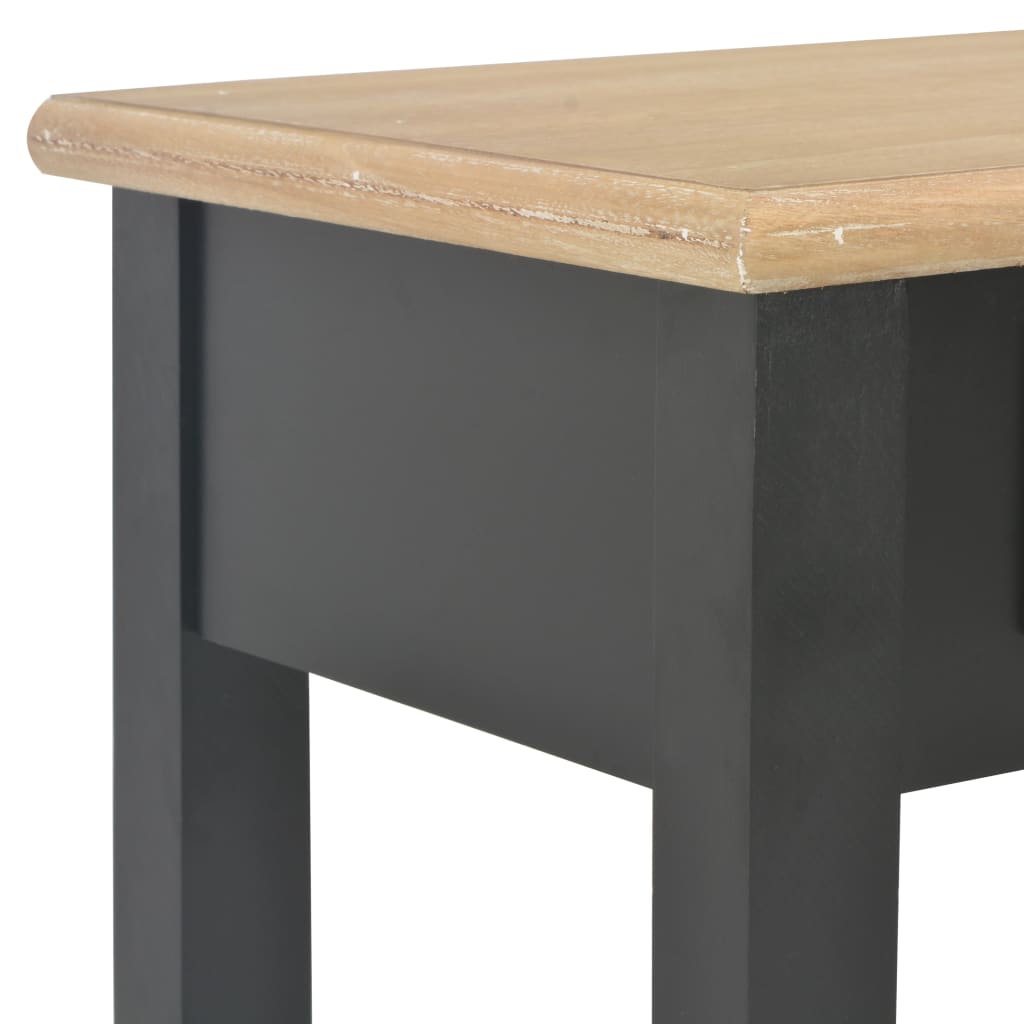 vidaXL Masă consolă, negru, 110 x 35 x 80 cm, lemn