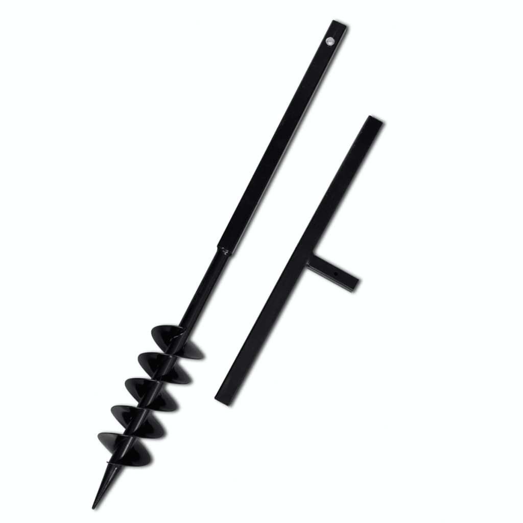 Burghiu de sol cu mâner 100 mm cu tub prelungitor 13 m, oțel Burghiu de sol cu mâner 100 mm cu tub prelungitor 13 m, oțel
