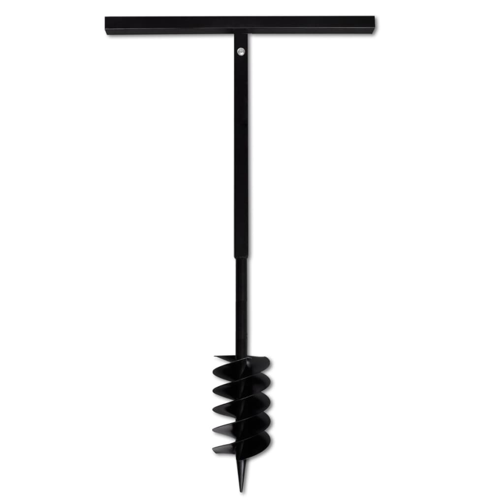 Burghiu de sol cu mâner 120 mm cu tub prelungitor 13 m, oțel Burghiu de sol cu mâner 120 mm cu tub prelungitor 13 m, oțel