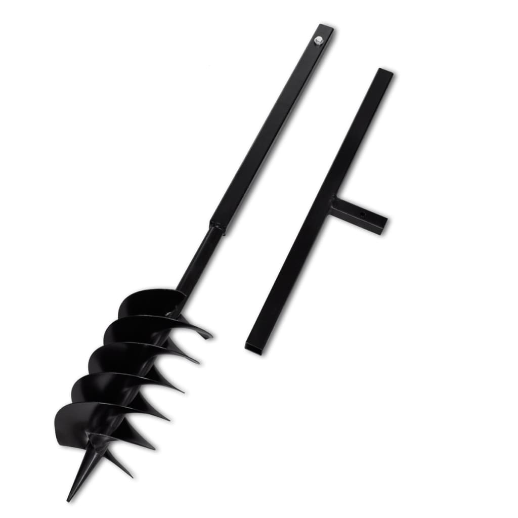 Burghiu de sol cu mâner 150 mm cu tub prelungitor 9 m, oțel Burghiu de sol cu mâner 150 mm cu tub prelungitor 9 m, oțel