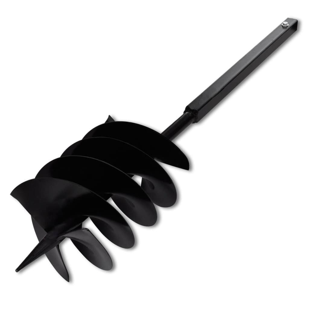 Burghiu de sol cu mâner 200 mm cu tub prelungitor 5 m, oțel Burghiu de sol cu mâner 200 mm cu tub prelungitor 5 m, oțel
