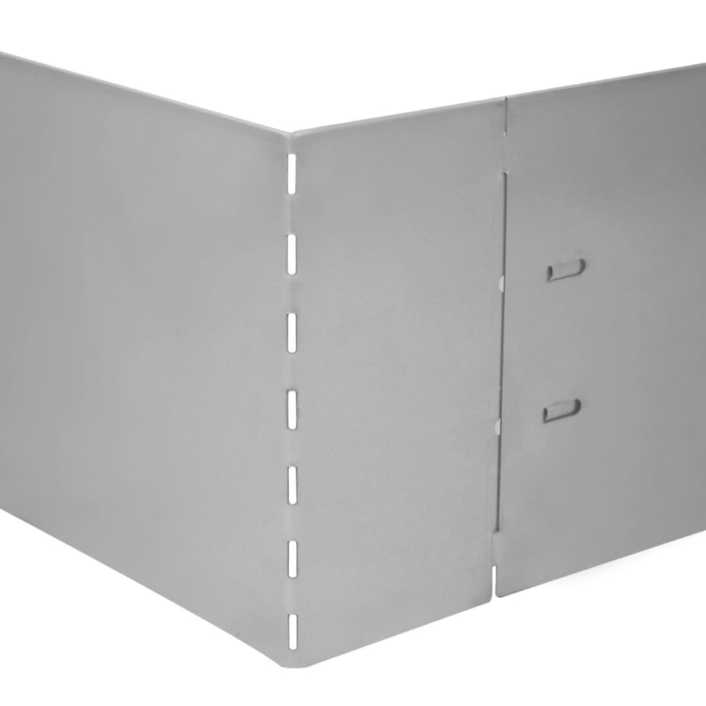 vidaXL Set gard gazon plăci flexibile 15 buc. 100x14 cm oțel zincat vidaXL Set gard gazon plăci flexibile 15 buc. 100x14 cm oțel zincat