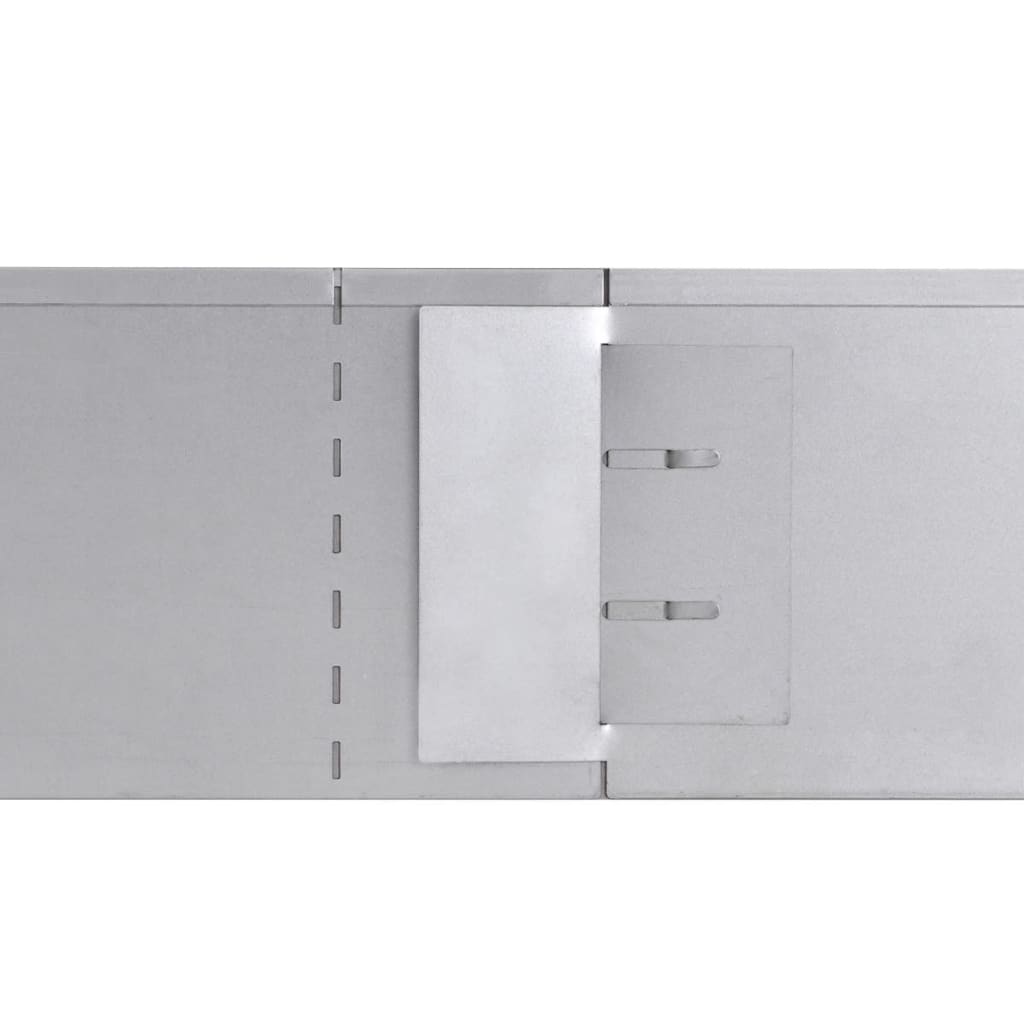 vidaXL Set gard gazon plăci flexibile 15 buc. 100x14 cm oțel zincat vidaXL Set gard gazon plăci flexibile 15 buc. 100x14 cm oțel zincat