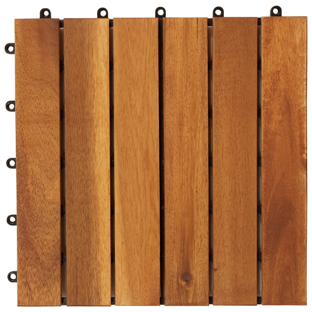 Set dale din lemn de salcâm cu model vertical 30 x 30 cm, 30 buc. Set dale din lemn de salcâm cu model vertical 30 x 30 cm, 30 buc.