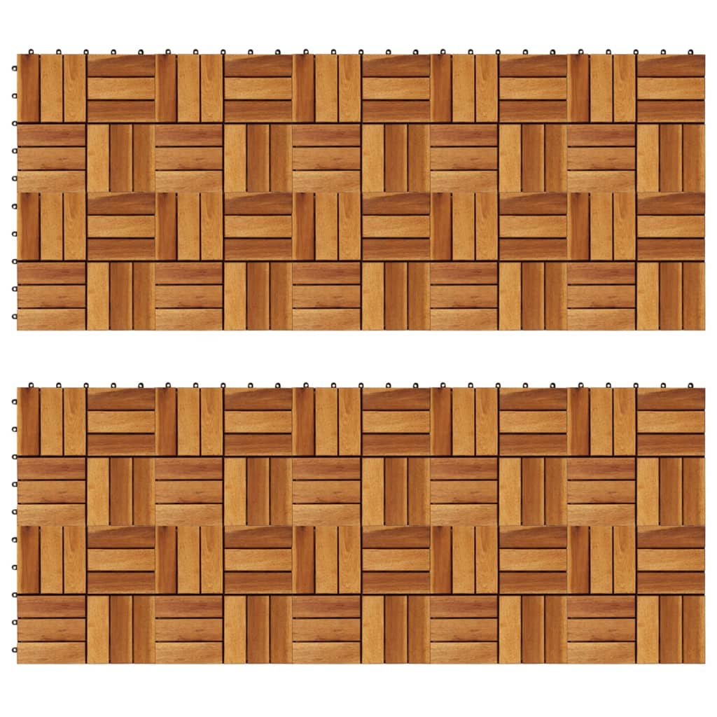 Set dale din lemn de acacia, 30 x 30 cm, 20 buc. Set dale din lemn de acacia, 30 x 30 cm, 20 buc.