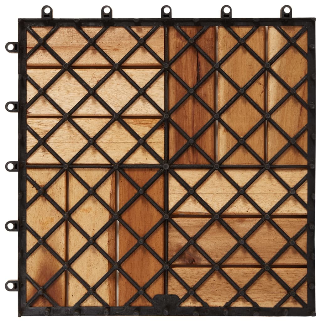 Set dale din lemn de salcâm 30 x 30 cm, 30 buc. Set dale din lemn de salcâm 30 x 30 cm, 30 buc.