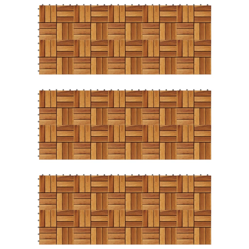 Set dale din lemn de salcâm 30 x 30 cm, 30 buc. Set dale din lemn de salcâm 30 x 30 cm, 30 buc.