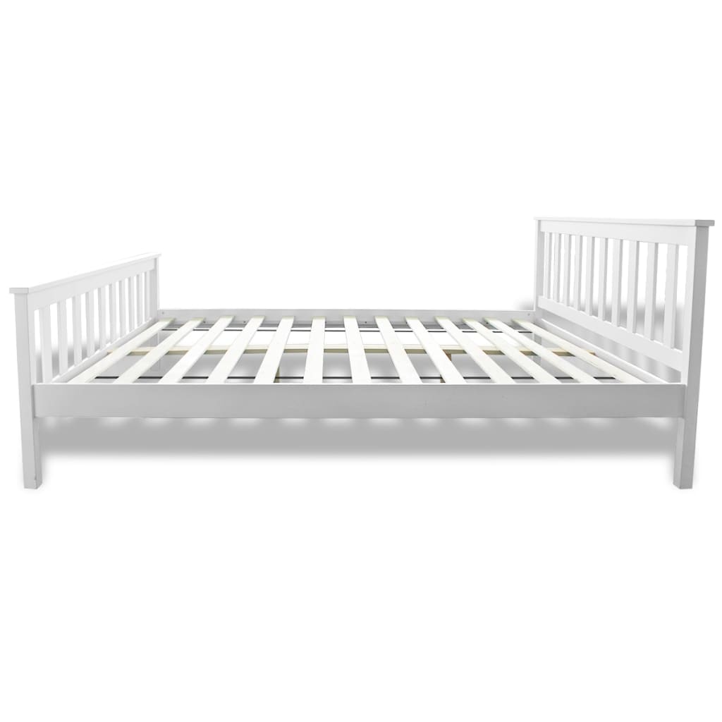 vidaXL Pat cu saltea, 140 x 200 cm, lemn de pin masiv