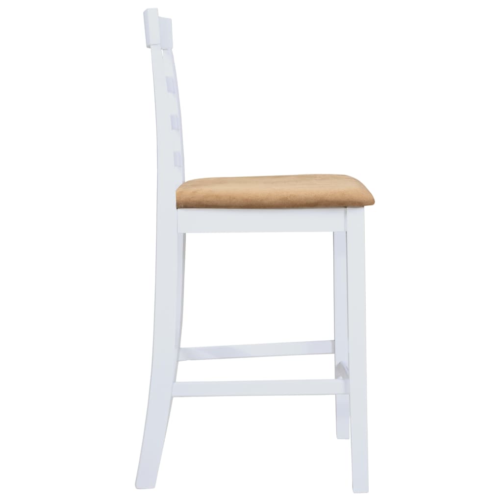 vidaXL Set mobilier de bar din lemn, masă și 4 scaune, alb vidaXL Set mobilier de bar din lemn, masă și 4 scaune, alb