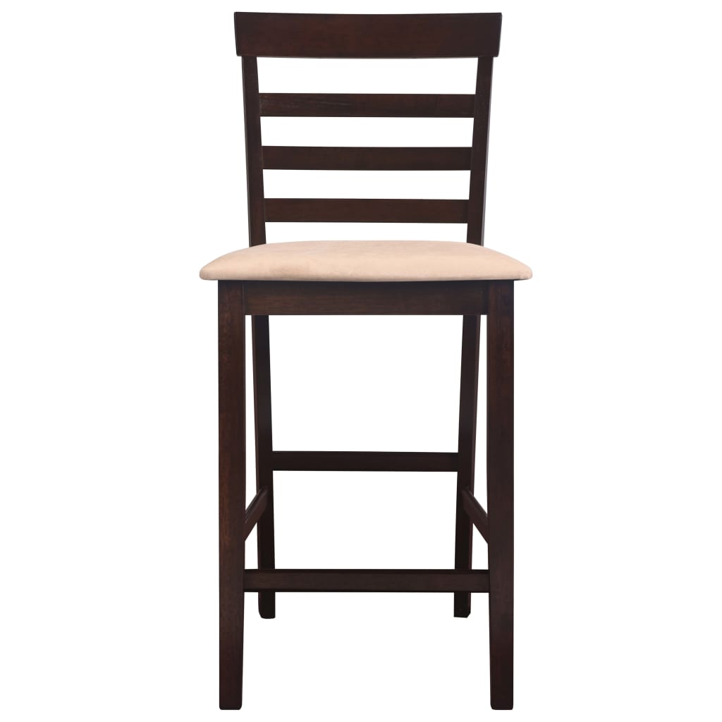 Set masă și 4 scaune de bar din lemn, alb Set masă și 4 scaune de bar din lemn, alb