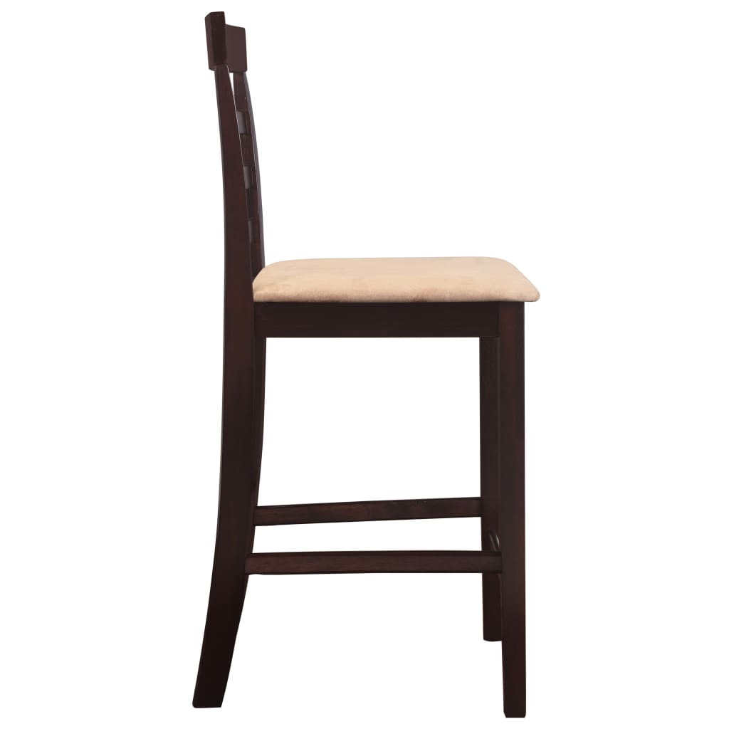 Set masă și 4 scaune de bar din lemn, alb Set masă și 4 scaune de bar din lemn, alb