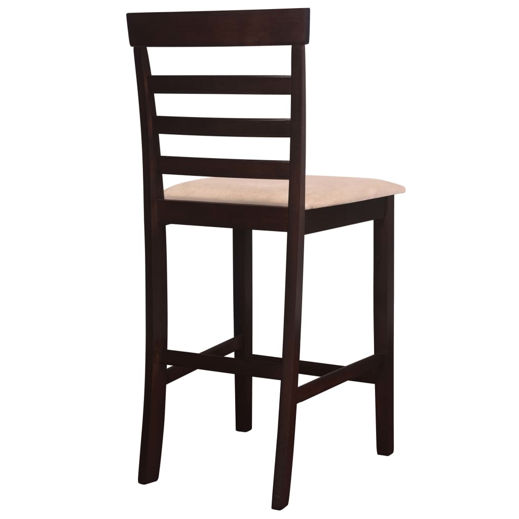 Set masă și 4 scaune de bar din lemn, alb Set masă și 4 scaune de bar din lemn, alb