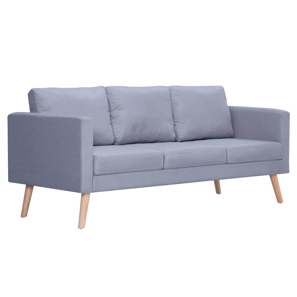 vidaXL Set canapele cu 2 locuri și 3 locuri, textil, gri deschis