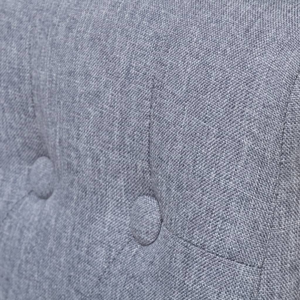 vidaXL Scaune de sufragerie, 6 buc., gri deschis, material textil