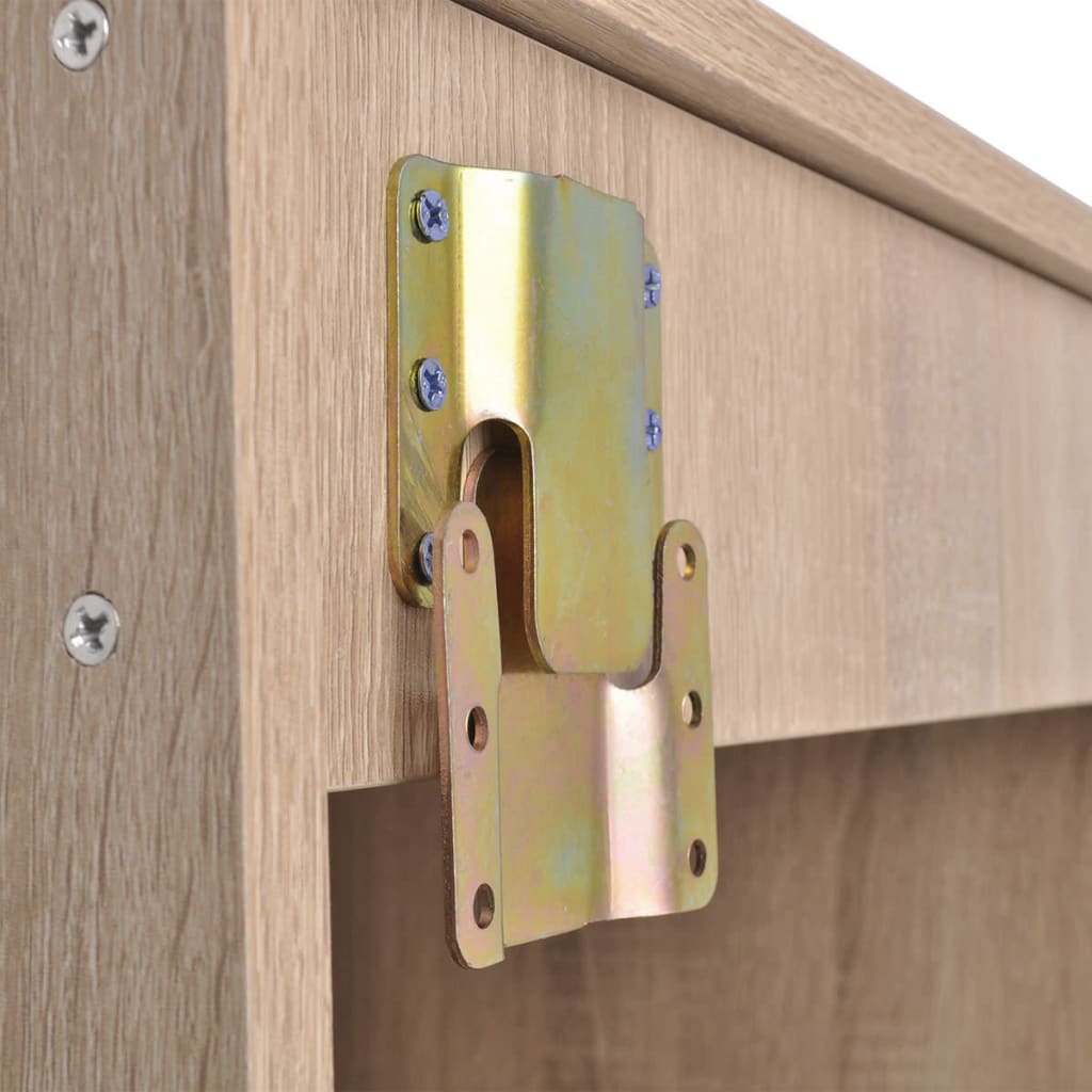 vidaXL Set mobilier baie, 4 piese, bej, cu chiuvetă și robinet