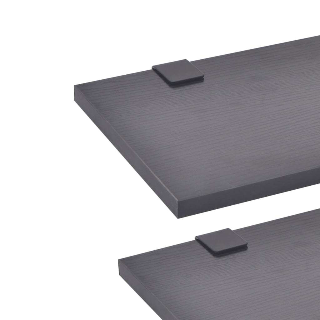 vidaXL Set mobilier de baie, 9 piese, cu chiuvetă și robinet, negru