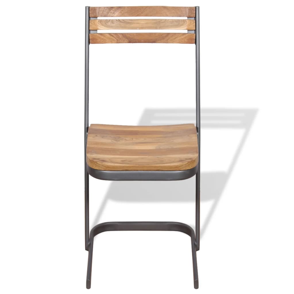 vidaXL Scaune de bucătărie din lemn masiv de tec, 6 buc.