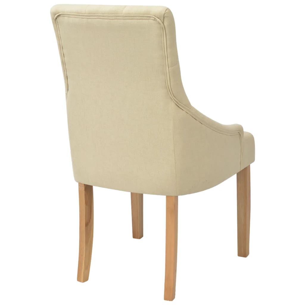 vidaXL Scaune de bucătărie, 4 buc., material textil