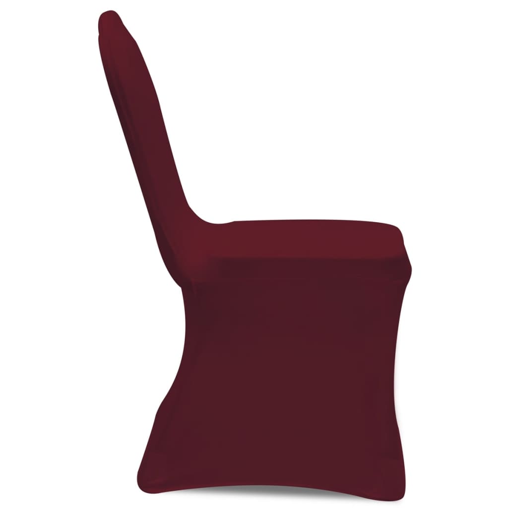 vidaXL Huse elastice pentru scaun, 100 buc., bordo