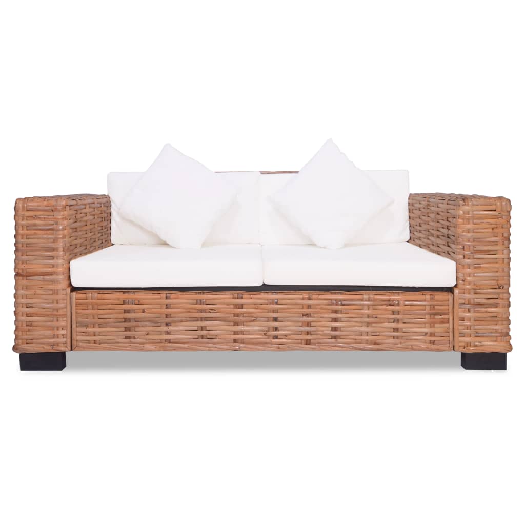 vidaXL Set canapea din ratan natural, 15 piese vidaXL Set canapea din ratan natural, 15 piese