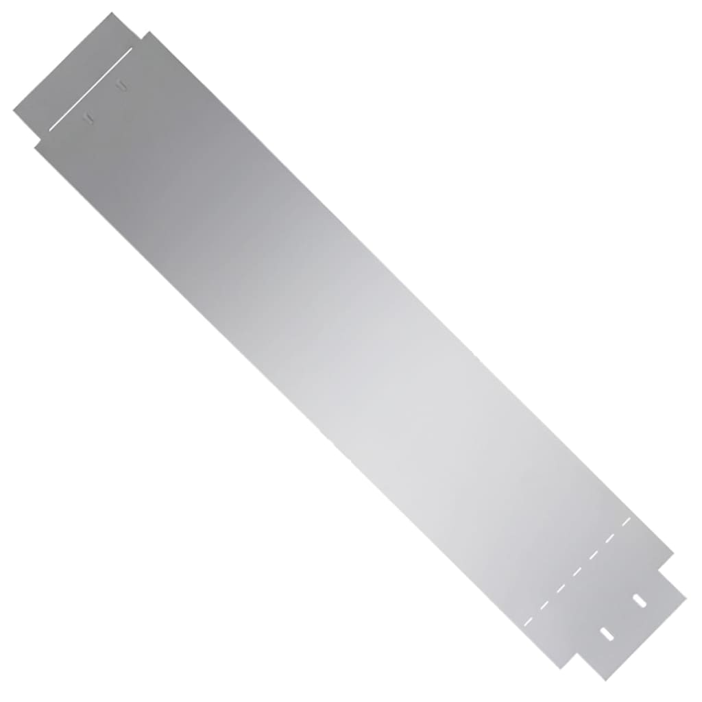 vidaXL Gard de gazon, 10 buc., 100 x 20 cm, oțel galvanizat vidaXL Gard de gazon, 10 buc., 100 x 20 cm, oțel galvanizat