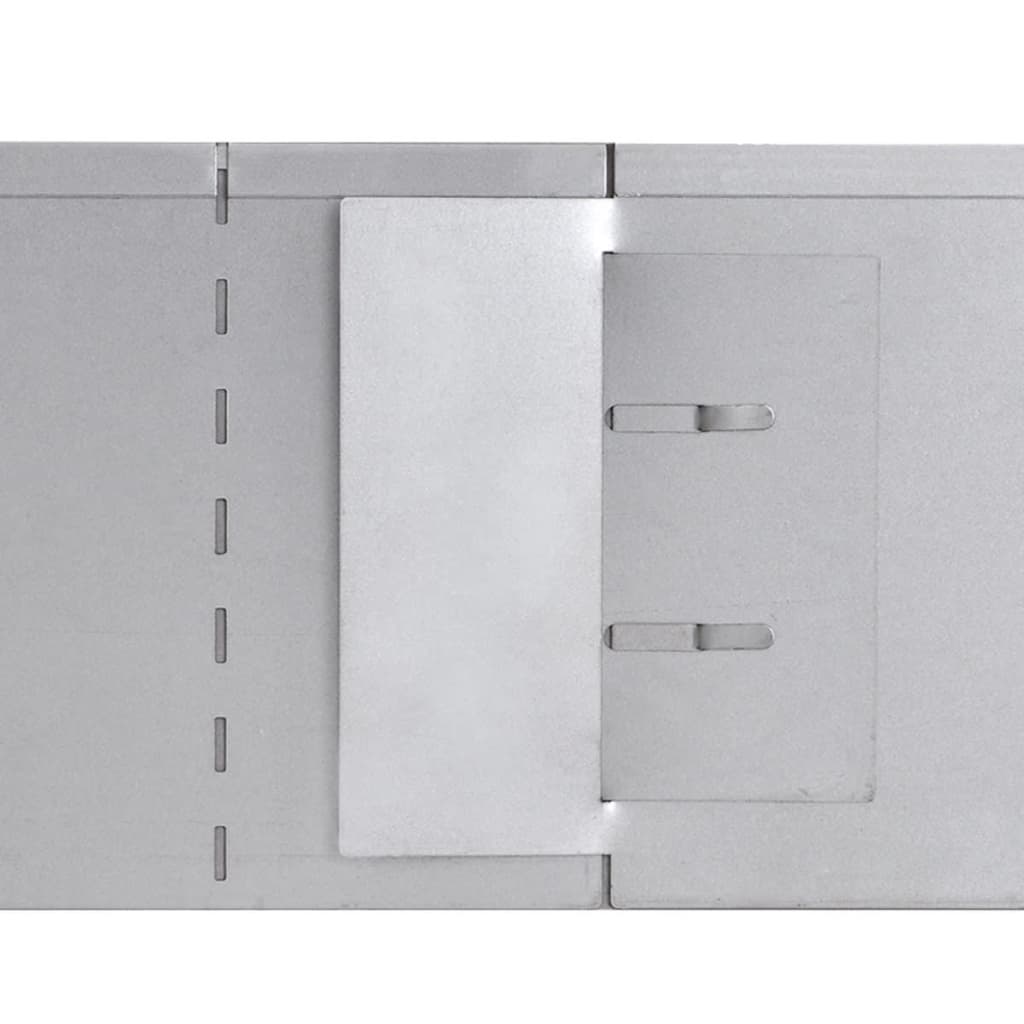 vidaXL Gard de gazon, 10 buc., 100 x 20 cm, oțel galvanizat vidaXL Gard de gazon, 10 buc., 100 x 20 cm, oțel galvanizat