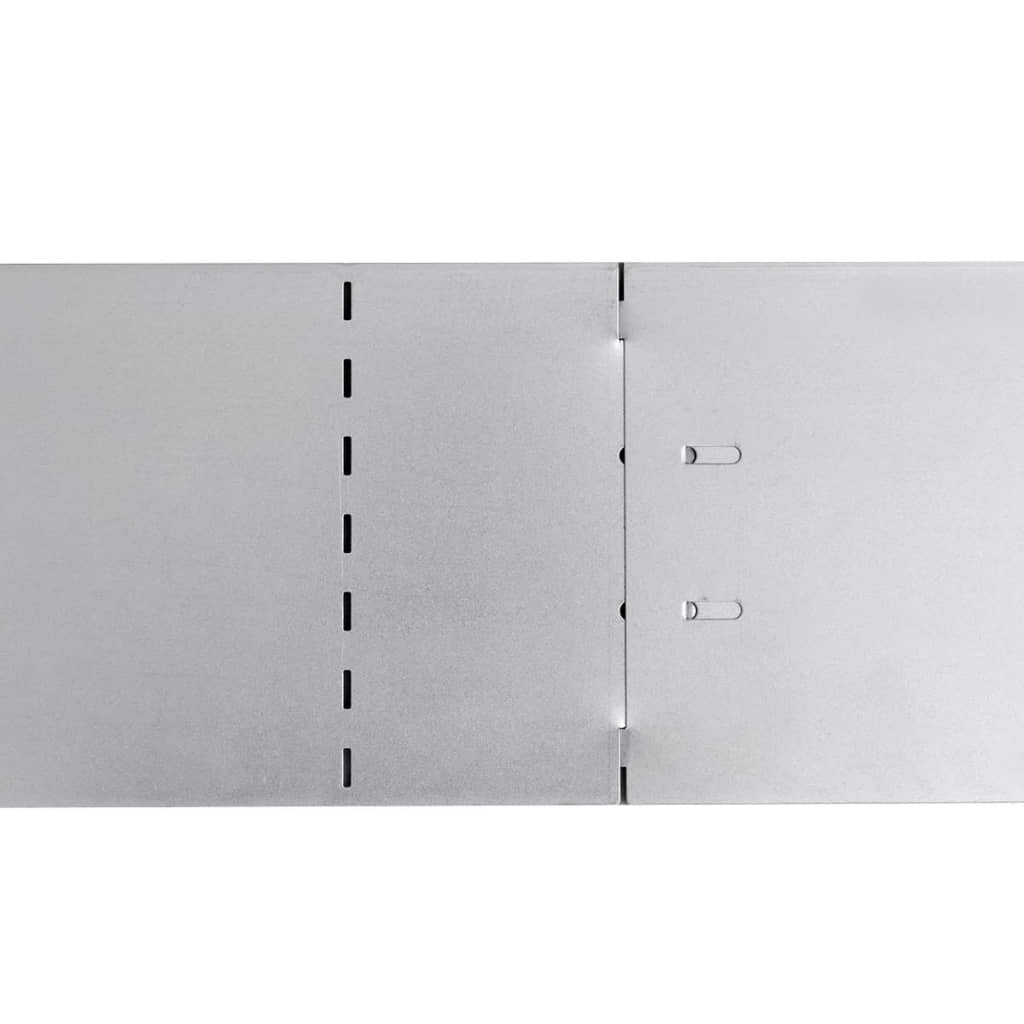 vidaXL Gard de gazon, 10 buc., 100 x 20 cm, oțel galvanizat vidaXL Gard de gazon, 10 buc., 100 x 20 cm, oțel galvanizat