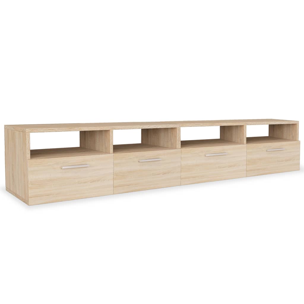 vidaXL Comode TV 2 buc, PAL, 95x35x36 cm, culoarea stejarului