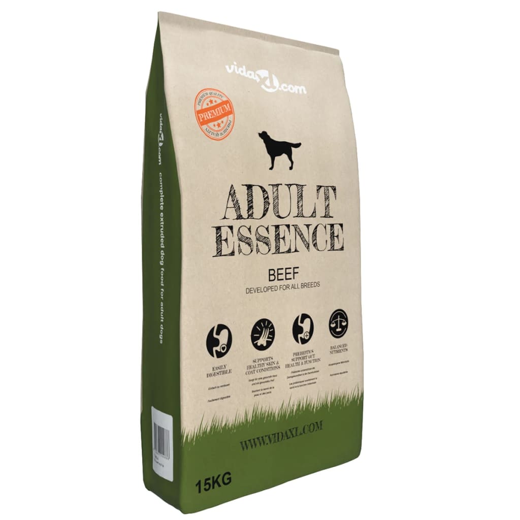 vidaXL Hrană uscată pentru câini Adult Essence Beef 2 buc. 30 kg vidaXL Hrană uscată pentru câini Adult Essence Beef 2 buc. 30 kg
