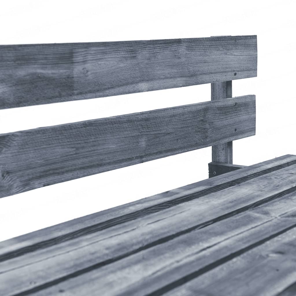 vidaXL Canapea din paleți de grădină, cu perne gri, lemn de pin
