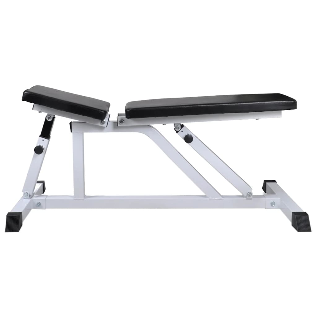 vidaXL Bancă de antrenament cu set de haltere și gantere, 60,5 kg vidaXL Bancă de antrenament cu set de haltere și gantere, 60,5 kg