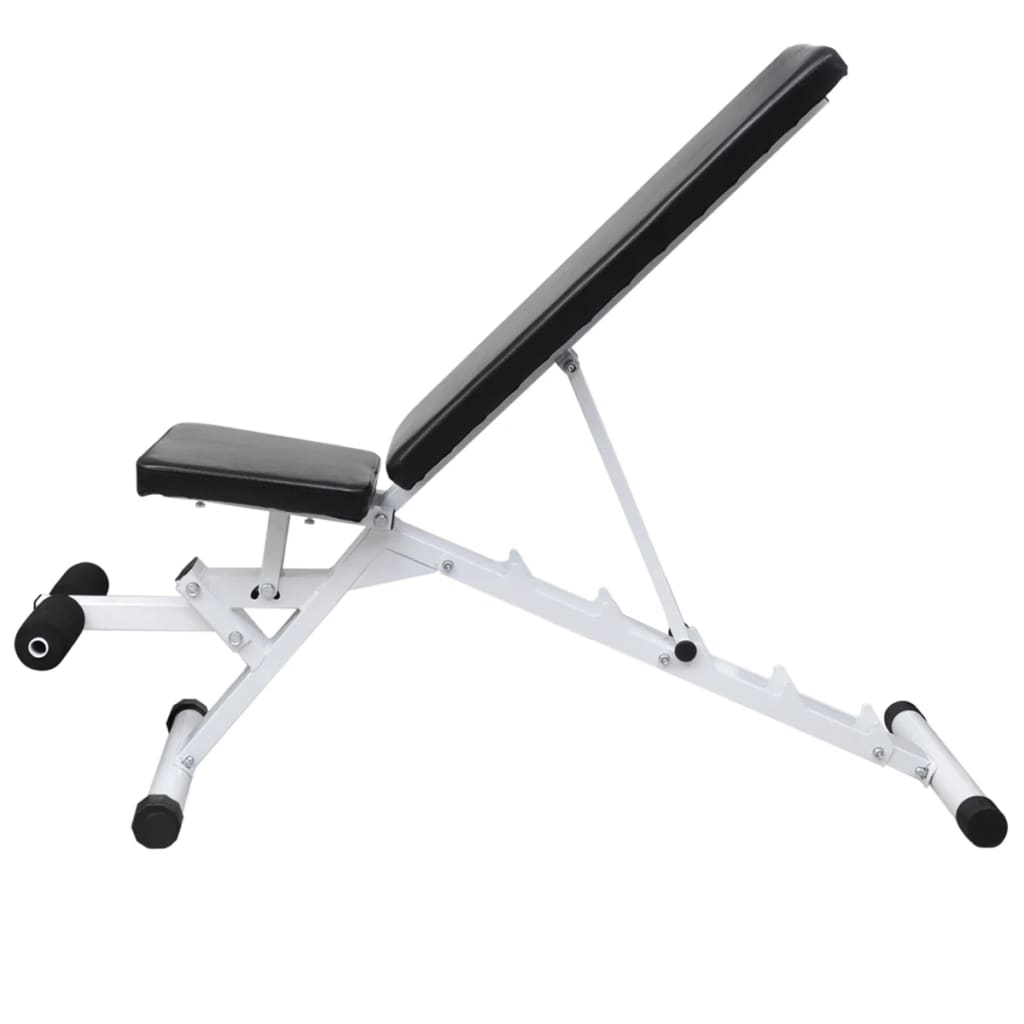 vidaXL Bancă de antrenament cu set de haltere și gantere, 60,5 kg vidaXL Bancă de antrenament cu set de haltere și gantere, 60,5 kg