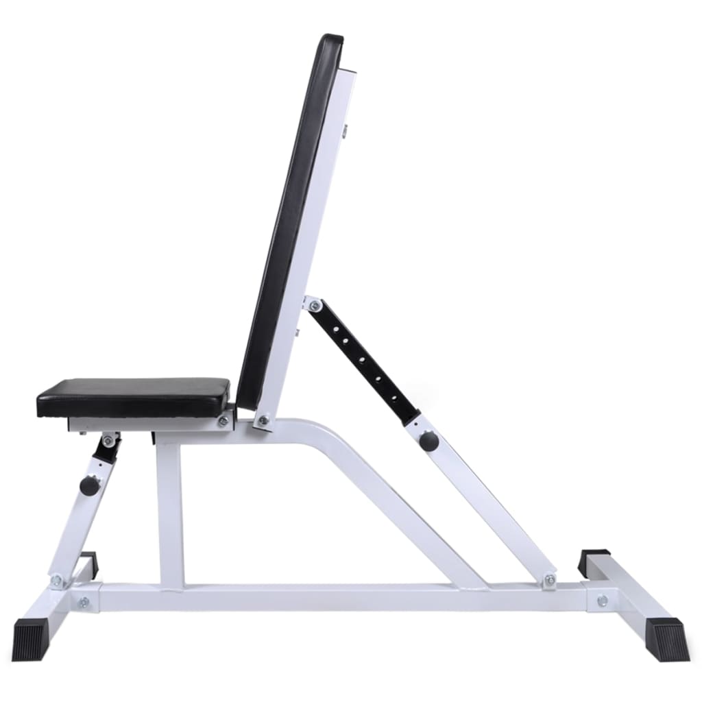 vidaXL Bancă de antrenament cu set de haltere și gantere, 30,5 kg vidaXL Bancă de antrenament cu set de haltere și gantere, 30,5 kg