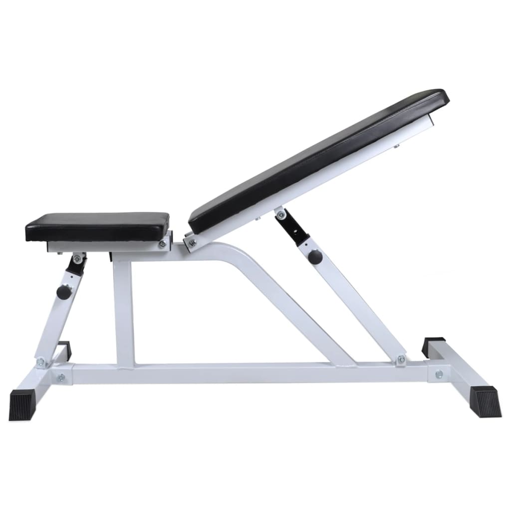 vidaXL Bancă de antrenament cu set de haltere și gantere, 30,5 kg vidaXL Bancă de antrenament cu set de haltere și gantere, 30,5 kg