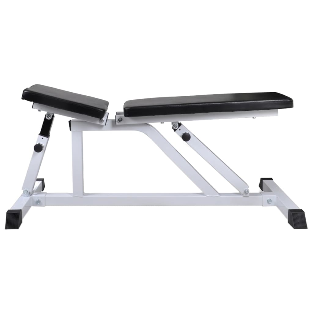 vidaXL Bancă de antrenament cu set de haltere și gantere, 30,5 kg vidaXL Bancă de antrenament cu set de haltere și gantere, 30,5 kg