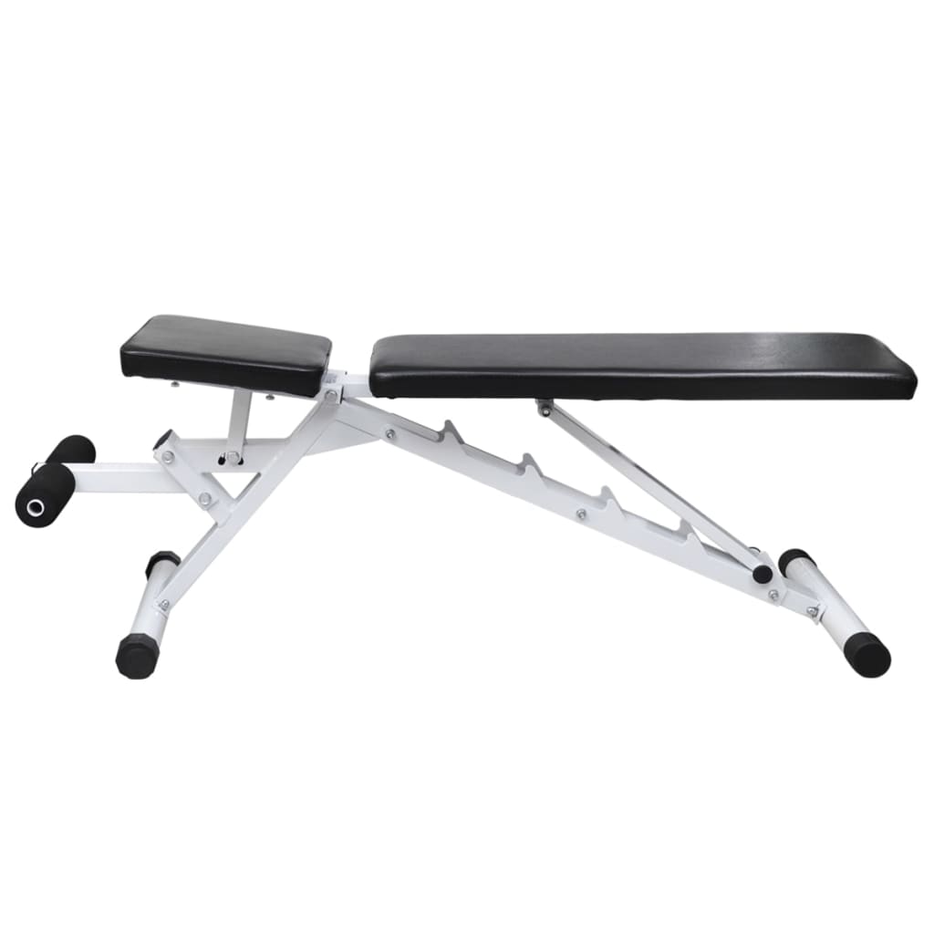 vidaXL Bancă de antrenament cu set de haltere și gantere, 30,5 kg vidaXL Bancă de antrenament cu set de haltere și gantere, 30,5 kg